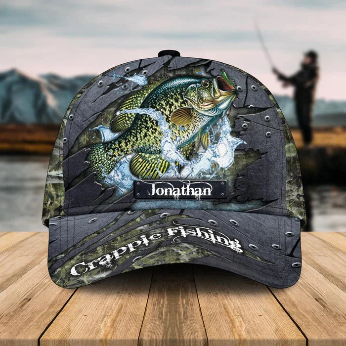 Frenzidea Personalized Crappie Fishing Cap