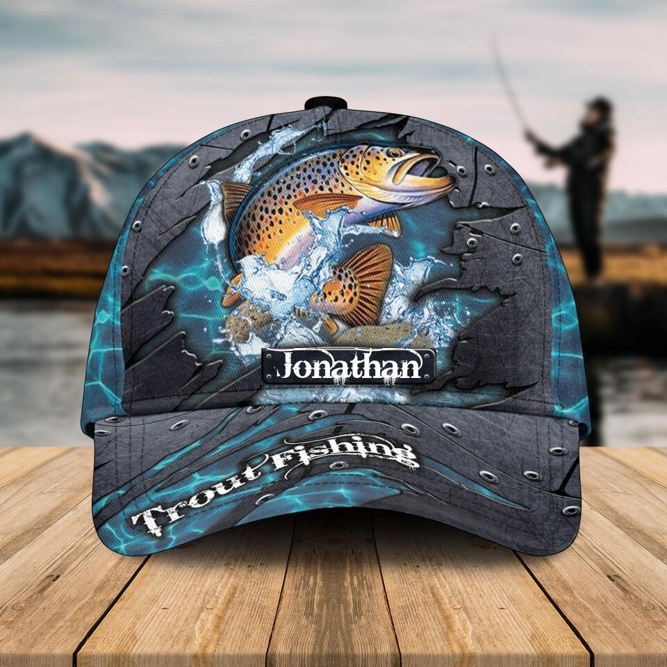 Frenzidea  Personalized Fishing Blue Cap