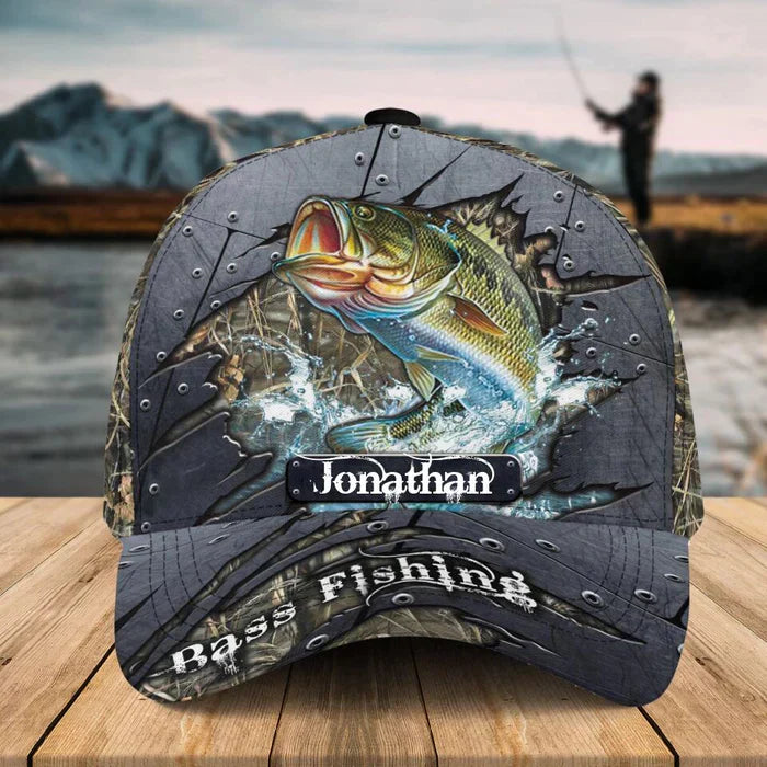 Frenzidea Personalized Fish Aholic Water Grass Cap