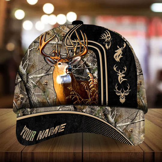 Frenzidea Beautiful Deer Hunting Camo Personalized Cap 3D