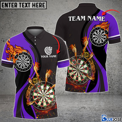 Frenzidea Dart Fire Personalized Name, Team Name 3D Shirt (6 Colors)
