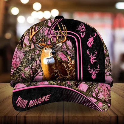 Frenzidea Beautiful Deer Hunting Camo Personalized Cap 3D