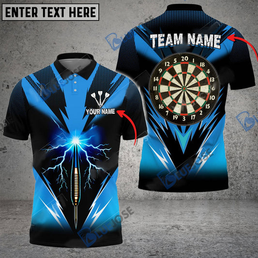Frenzidea Darts Shocking Arrow Personalized Name, Team Name 3D Shirt (4 Colors)
