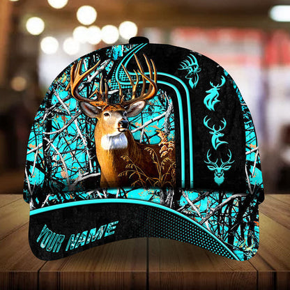 Frenzidea Beautiful Deer Hunting Camo Personalized Cap 3D