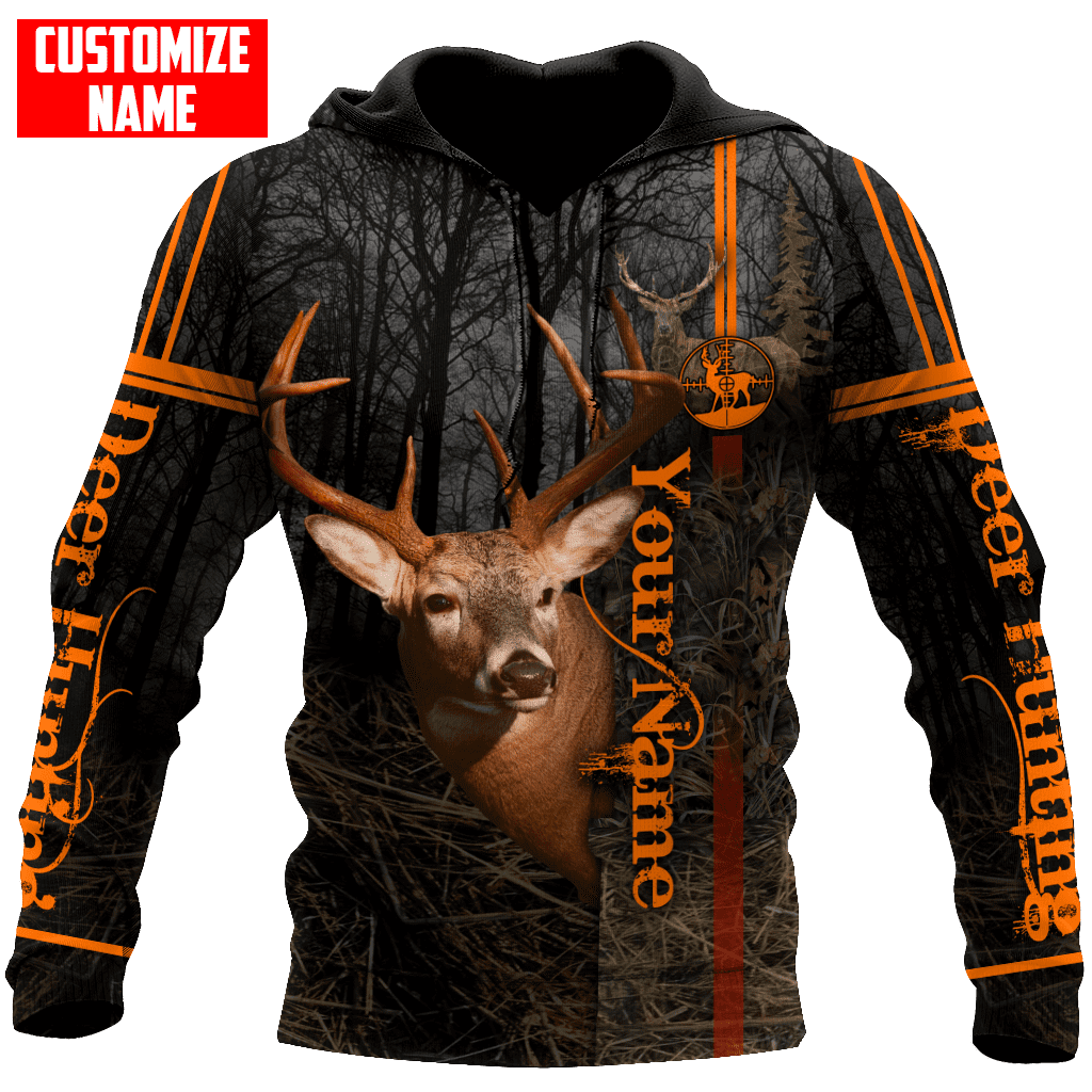 Frenzidea Personalized Name Deer Hunting 3D Shirts