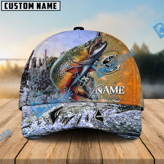Frenzidea Personalized Clear Water Skin Trout Fishing Classic Cap