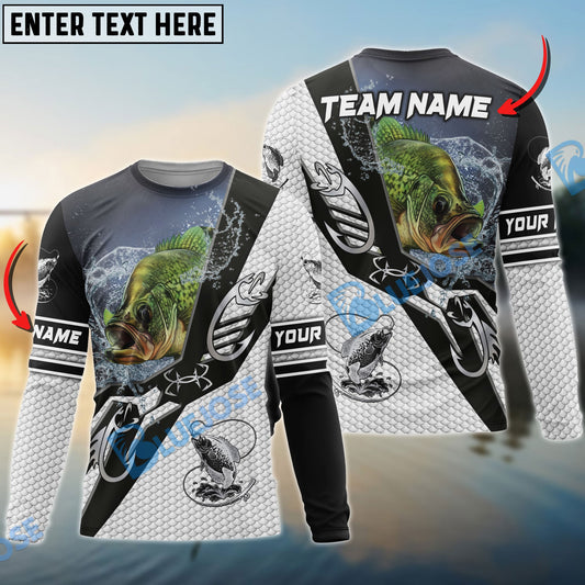 Frenzidea Crappie Fishing Target Locked Custom Name & Team Name 3D Shirts