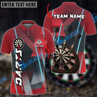 Frenzidea Darts Bling Arrow Personalized Name, Team Name 3D Shirt (6 Colors)