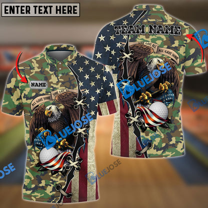 Frenzidea Golf Eagles Army Customized Name, Team Name 3D Shirts (4 Colors)