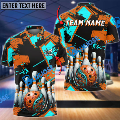 Frenzidea Bowling And Pins Two World Collapse Customized Name 3D Shirt (4 Colors)