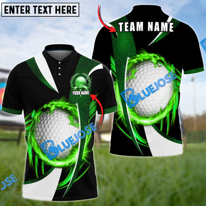 Frenzidea Golf Wind Blade Customized Name, Team Name 3D Shirts (6 Colors)
