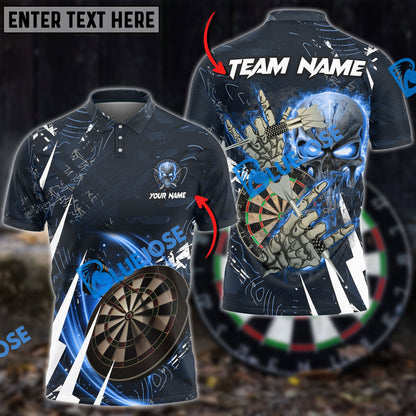 Frenzidea Darts Skull Of Punishment Personalized Name, Team Name 3D Shirt (6 Colors)