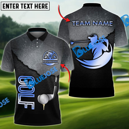 Frenzidea Golf Metal Wall Customized Name, Team Name 3D Shirts (4 Colors)