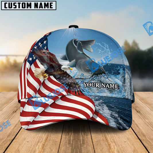 Frenzidea Eagle Flag Catfish Fishing Classic Cap