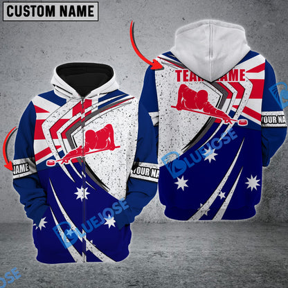 Frenzidea Personalized Name, Personalized Team UK Flag And Novuss Disk Shirt