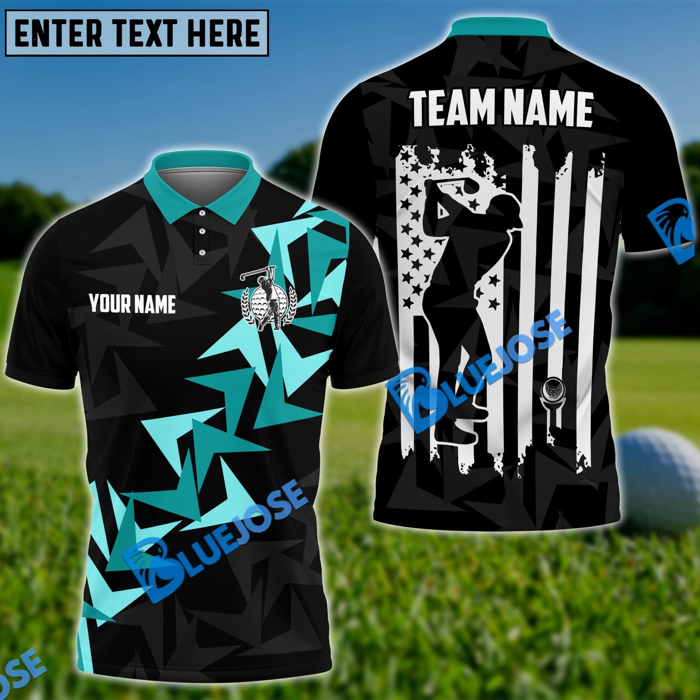 Frenzidea Golf Fallen Leaves Customized Name, Team Name 3D Shirts (4 Colors)