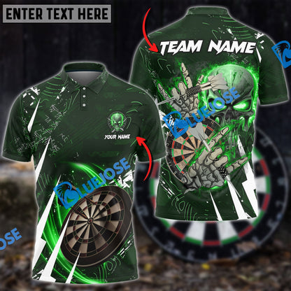 Frenzidea Darts Skull Of Punishment Personalized Name, Team Name 3D Shirt (6 Colors)