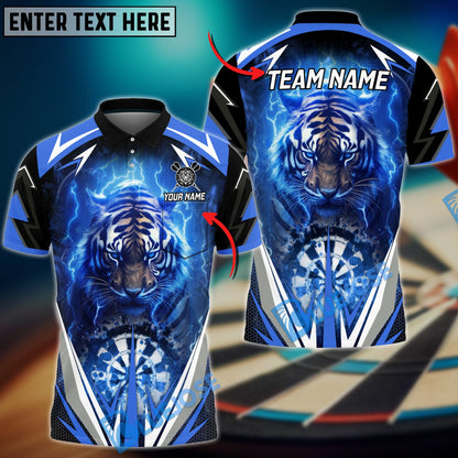 Frenzidea Darts Thunder Tiger Personalized Name, Team Name 3D Shirt