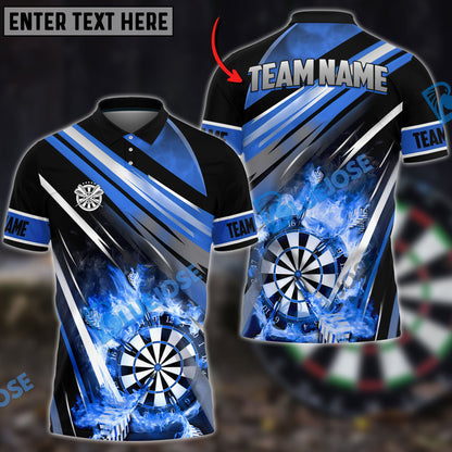 Frenzidea Darts Fire Arrow Rain Personalized Name, Team Name 3D Shirt (4 Colors)