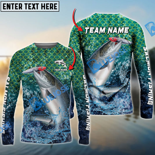 Frenzidea Musky Fishing Yellow Fin Sport Custom Name & Team Name 3D Shirts
