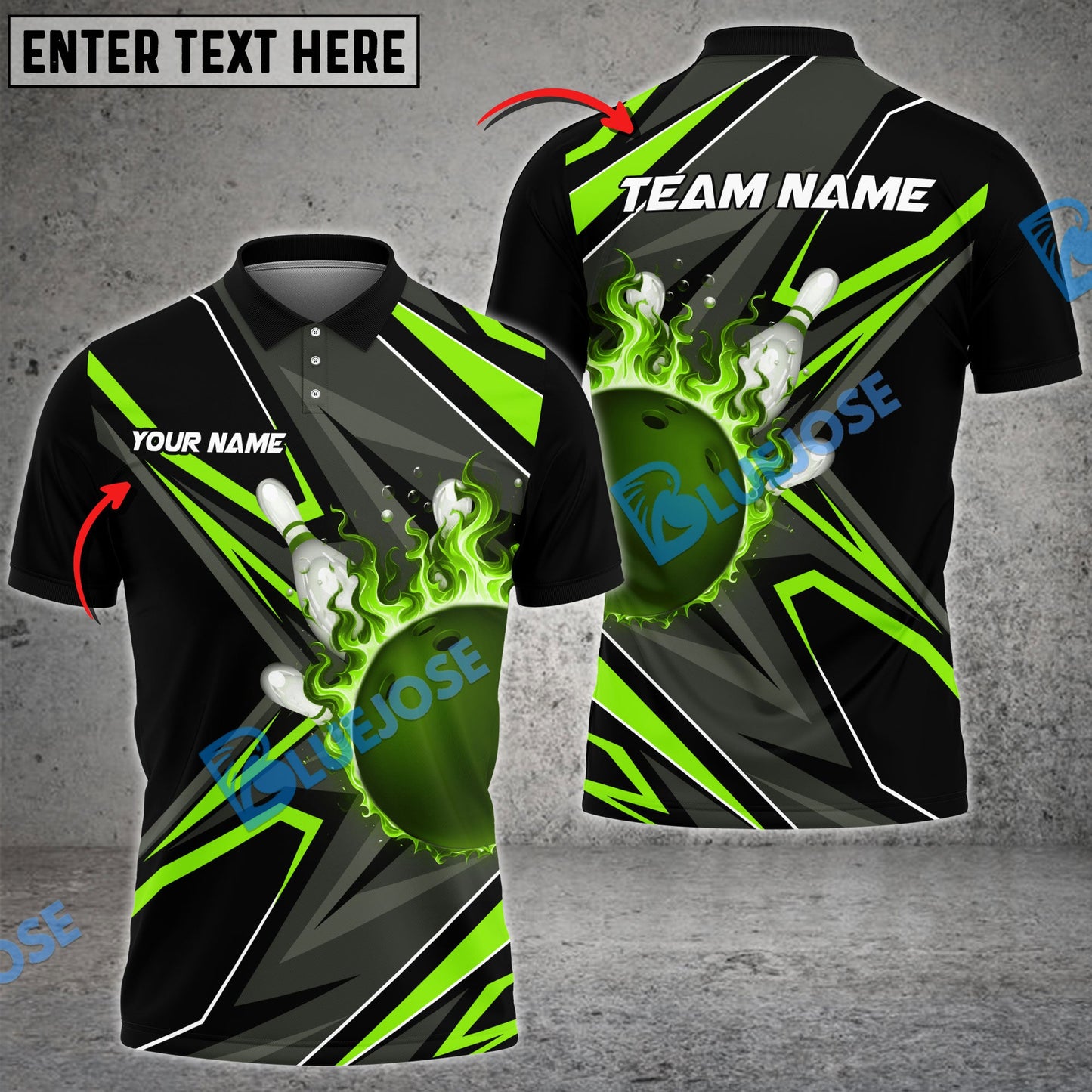 Frenzidea Bowling And Pins Shockwave Customized Name 3D Shirt ( 6 Colors)