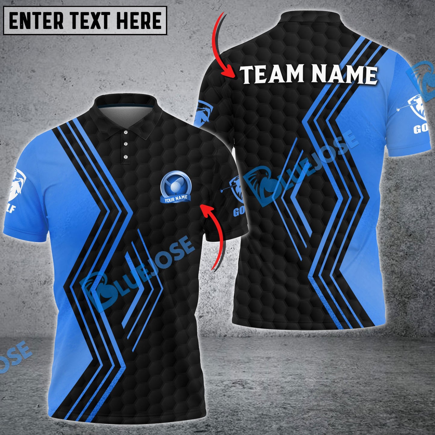 Frenzidea Golf Line Breaker Customized Name, Team Name 3D Shirts ( 6 Colors )