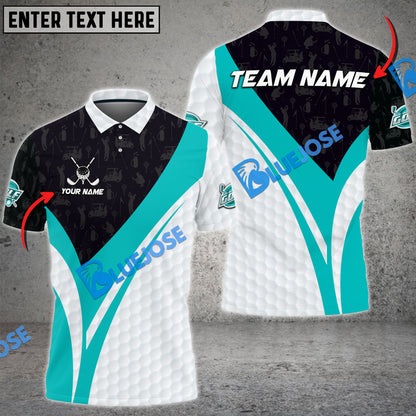 Frenzidea Golf Pro Stylist Customized Name, Team Name 3D Shirts ( 5 Colors )