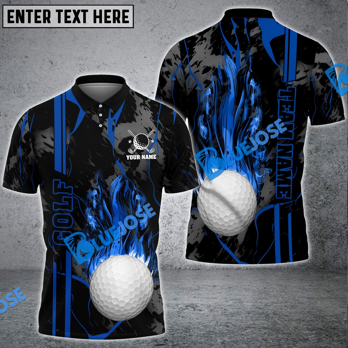 Frenzidea Golf Strike The Blood Customized Name, Team Name 3D Shirts ( 5 Colors )