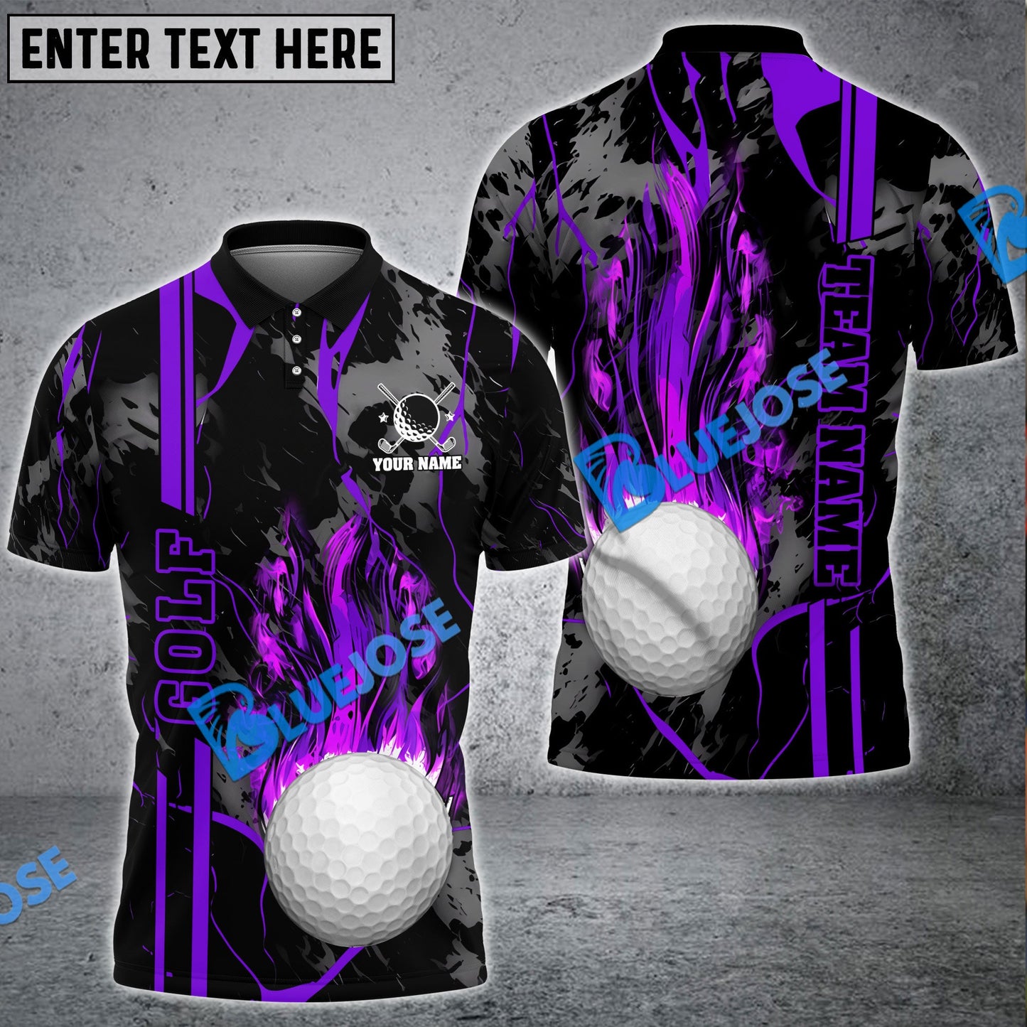 Frenzidea Golf Strike The Blood Customized Name, Team Name 3D Shirts ( 5 Colors )