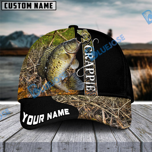 Frenzidea Personalized Crappie Fishing Jungle Camo Classic Cap