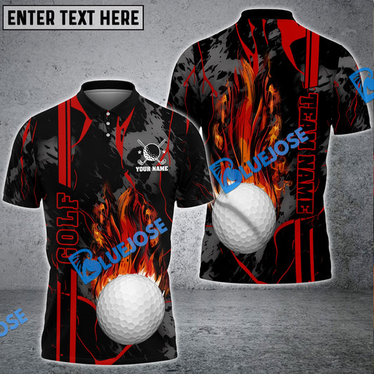 Frenzidea Golf Strike The Blood Customized Name, Team Name 3D Shirts ( 5 Colors )