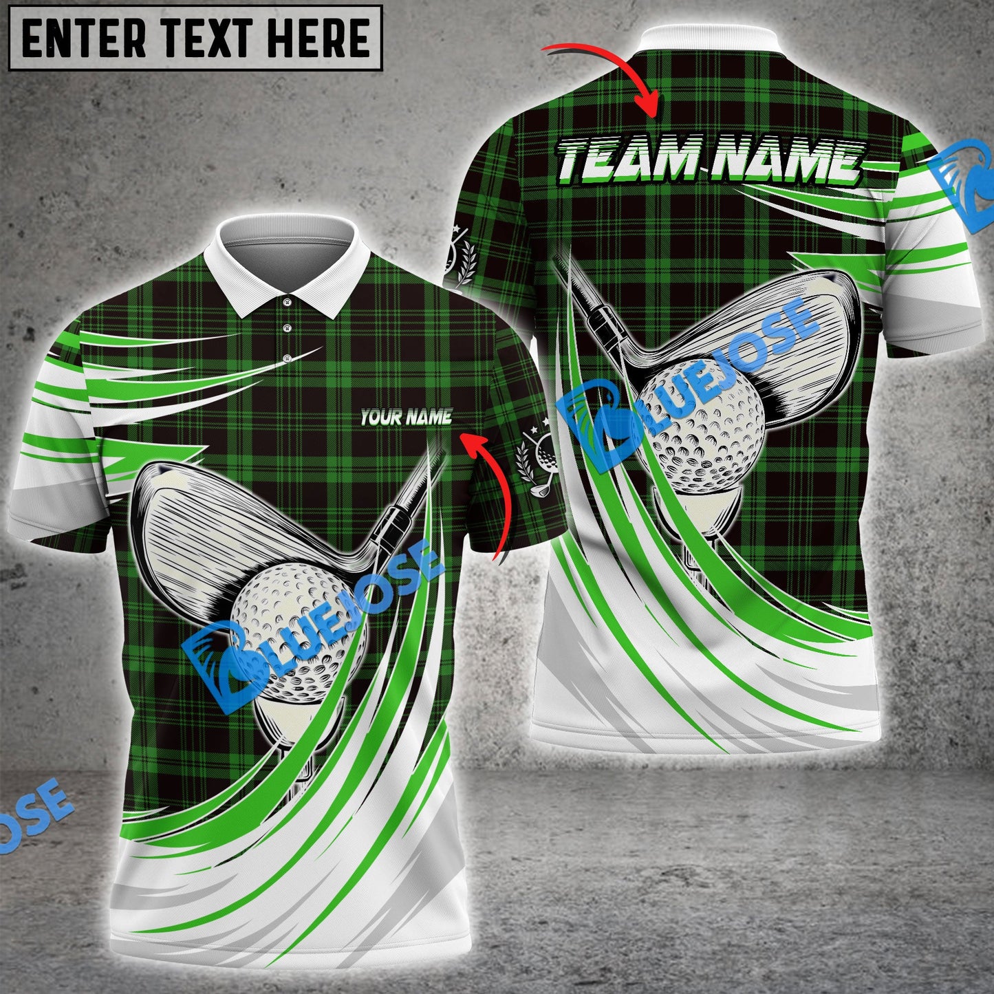 Frenzidea Golf Caro Wind Customized Name, Team Name 3D Shirts (4 Colors)