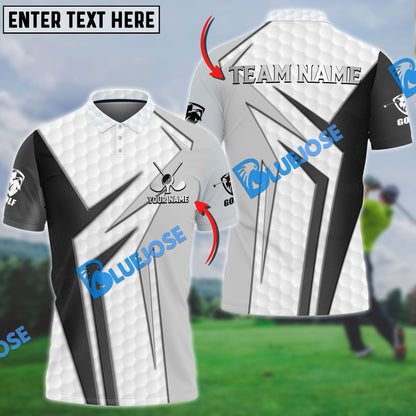 Frenzidea Golf Into New World Customized Name, Team Name 3D Shirts (4 Colors)