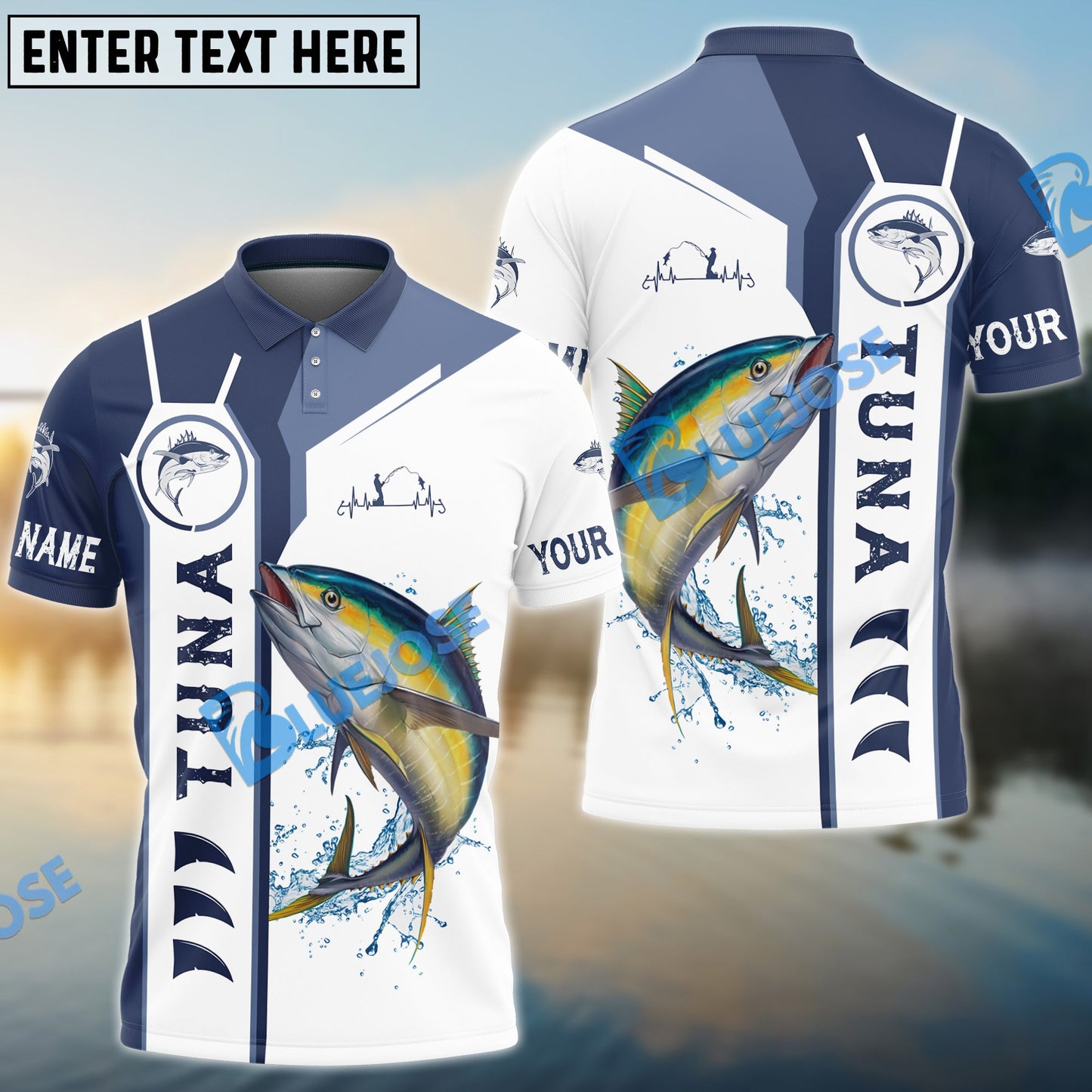 frenzidea Personalized Tuna Fishing 3D Hoodie