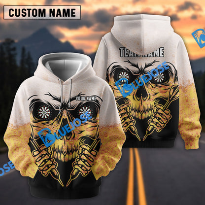 Frenzidea Skull Dartboards Customized Name, Team Name 3D Unisex Shirt