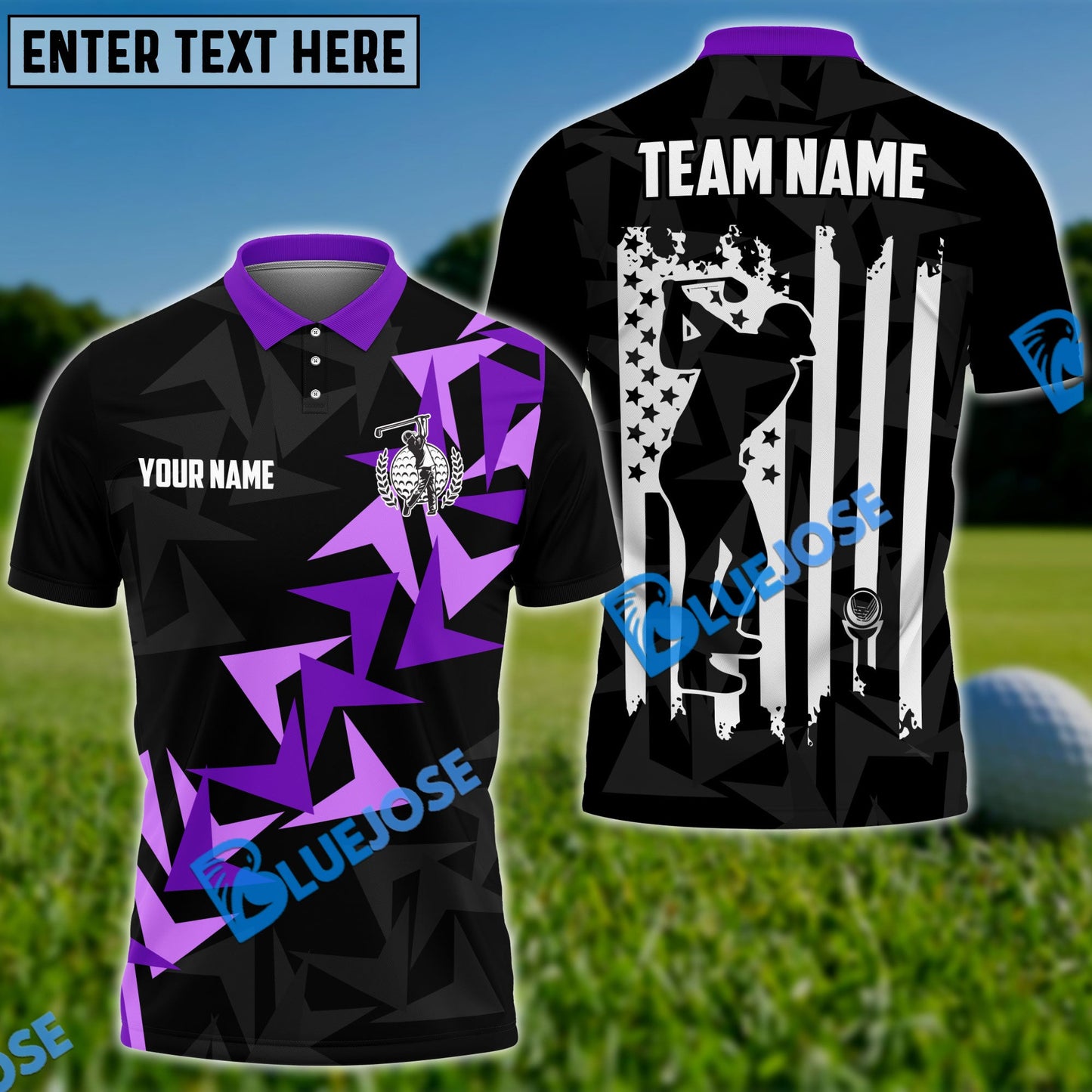 Frenzidea Golf Fallen Leaves Customized Name, Team Name 3D Shirts (4 Colors)