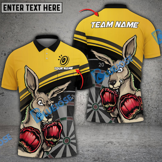 Frenzidea Darts Kangaroo Personalized Name, Team Name 3D Shirt