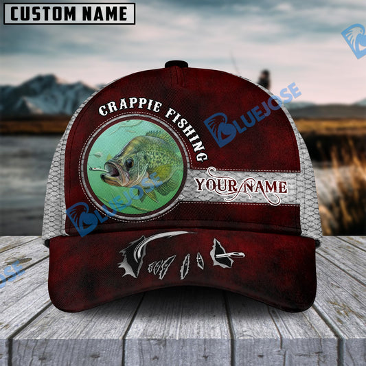 Frenzidea Happy Fishing Crappie Fish Personalized Cap