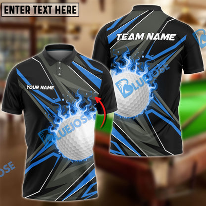 Frenzidea Shockwave Golf Customized Name, Team Name 3D Shirts ( 4 Colors )