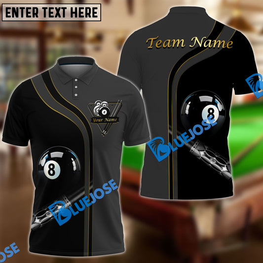 Frenzidea Billiards Ball 8 Deep Fantasy Personalized Name, Team Name Unisex Shirt ( 4 Colors )