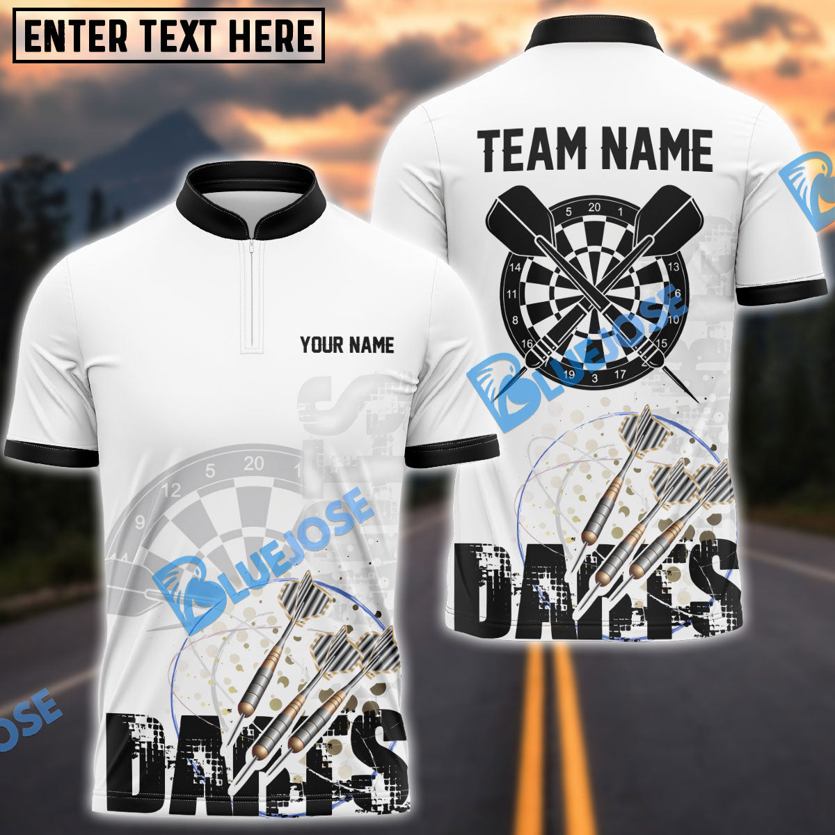 Frenzidea Darts Stylist Pro Personalized Name, Team Name 3D Shirt (4 Colors)