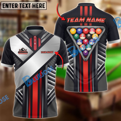 Frenzidea Billiards Ball 8 Victory Armor Personalized Name, Team Name Unisex Shirt ( 6 Colors )