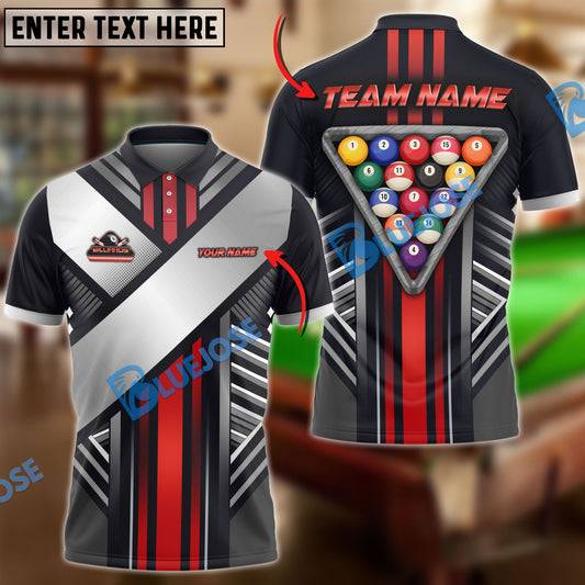 Frenzidea Billiards Ball 8 Victory Armor Personalized Name, Team Name Unisex Shirt ( 6 Colors )
