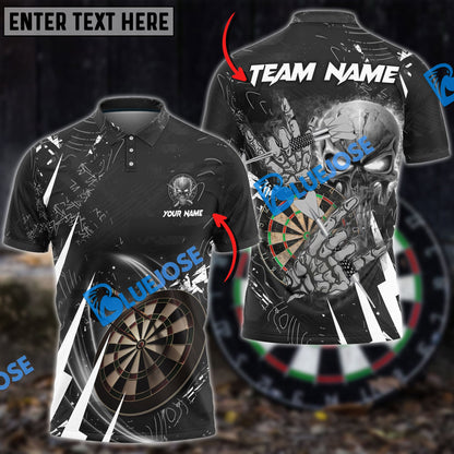 Frenzidea Darts Skull Of Punishment Personalized Name, Team Name 3D Shirt (6 Colors)