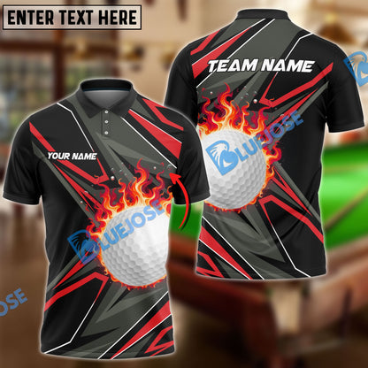 Frenzidea Shockwave Golf Customized Name, Team Name 3D Shirts ( 4 Colors )