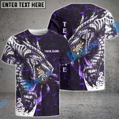 Frenzidea Darts Magma Dragon Personalized Name, Team Name 3D Shirt (4 Colors)