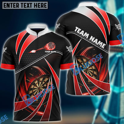 Frenzidea Darts Tornado Light Color Personalized Name, Team Name 3D Shirt (4 Colors)