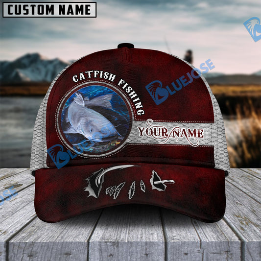 Frenzidea Happy Fishing Catfish Fish Personalized Cap