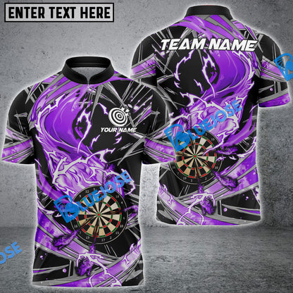 Frenzidea Darts Thunder Wind Aura Personalized Name, Team Name 3D Shirt (4 Colors)