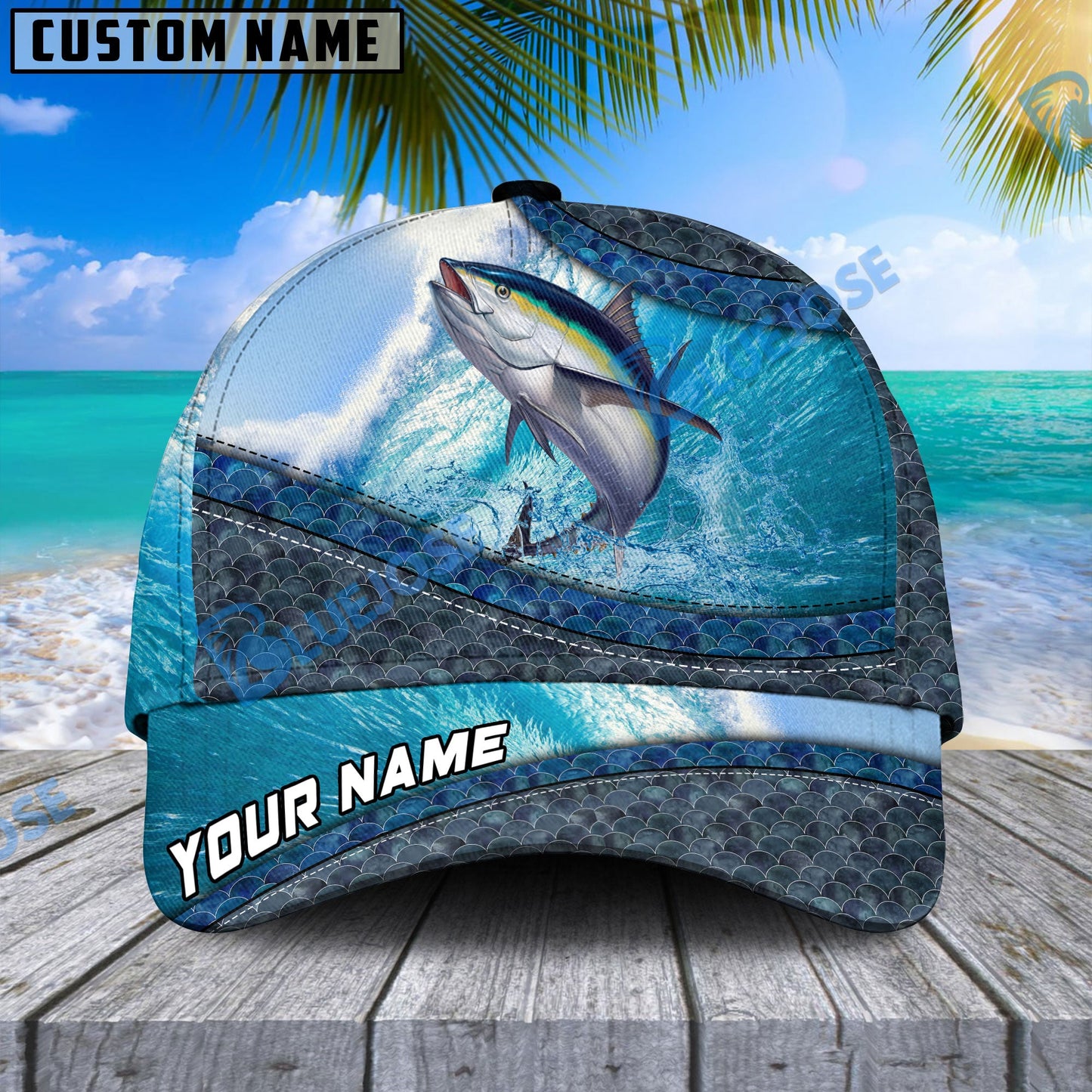 Frenzidea Magic Tuna Fishing Personalized Cap